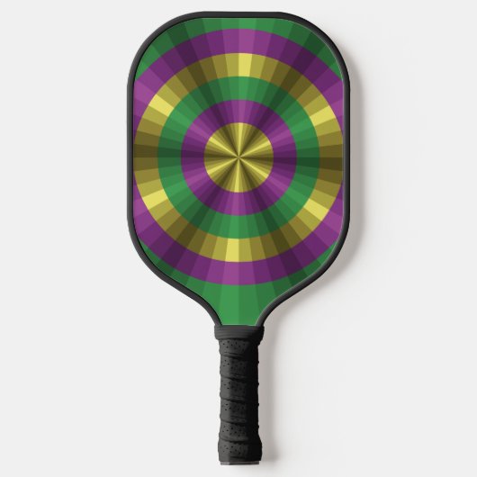 Raquette De Pickleball Illusion de Mardi Gras (Recto)