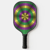 Raquette De Pickleball Illusion de Mardi Gras (Verso)