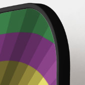 Raquette De Pickleball Illusion de Mardi Gras (Détail gauche)