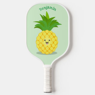 Raquette De Pickleball Illustration d'ananas mignon