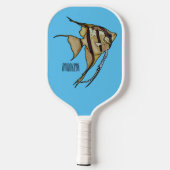 Raquette De Pickleball Illustration d'angelfish (Verso)