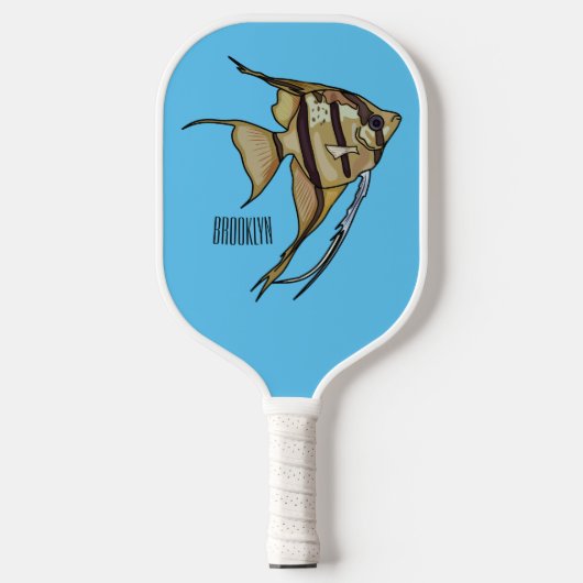 Raquette De Pickleball Illustration d'angelfish (Recto)
