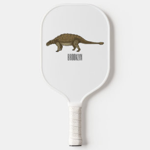 Raquette De Pickleball Illustration d'Ankylosaurus