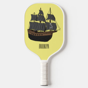 Raquette De Pickleball Illustration de bateau pirate