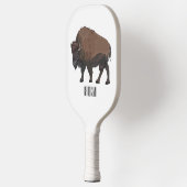 Raquette De Pickleball Illustration de bison (Gauche)