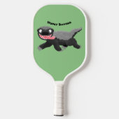 Raquette De Pickleball Illustration de blaireau au miel affamé (Verso)