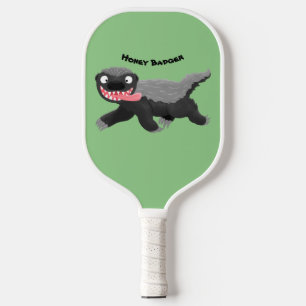 Raquette De Pickleball Illustration de blaireau au miel affamé