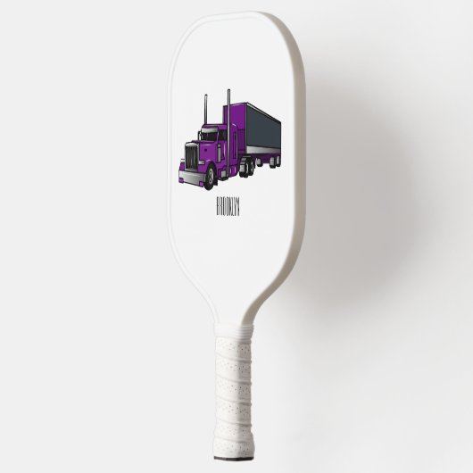 Raquette De Pickleball Illustration de camion semi-remorque (Gauche)