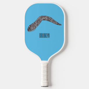 Raquette De Pickleball Illustration de caricature de murène tachetée