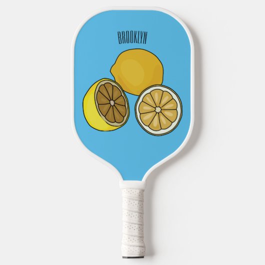 Raquette De Pickleball Illustration de citron (Recto)