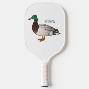 Raquette De Pickleball illustration de dessin animé de canard colvert