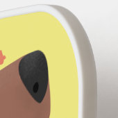 Raquette De Pickleball Illustration de dessin animé de capybara ukulele (Détail gauche)