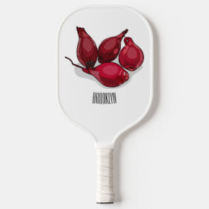 Raquette De Pickleball Illustration de dessin animé Shallot