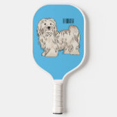 Raquette De Pickleball Illustration de dessin de chien de Havan (Verso)