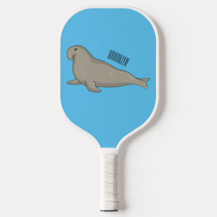 Raquette De Pickleball Illustration de dessin de phoque éléphant