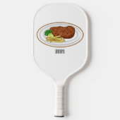 Raquette De Pickleball Illustration de dessin de steak (Verso)
