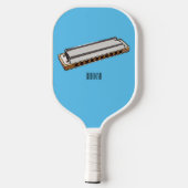 Raquette De Pickleball Illustration de dessin d'Harmonica (Verso)