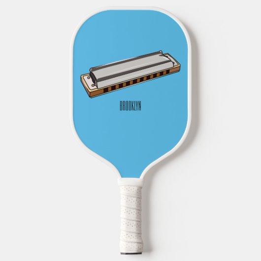 Raquette De Pickleball Illustration de dessin d'Harmonica (Recto)