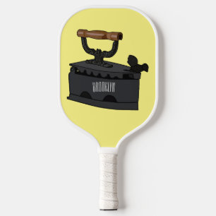 Raquette De Pickleball Illustration de dessin en fer de Charbon