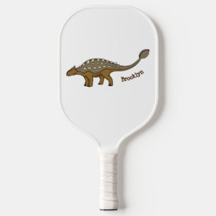Raquette De Pickleball Illustration de dinosaure blindé Ankylosaurus