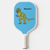 Raquette De Pickleball Illustration de dinosaure T rex drôle (Verso)