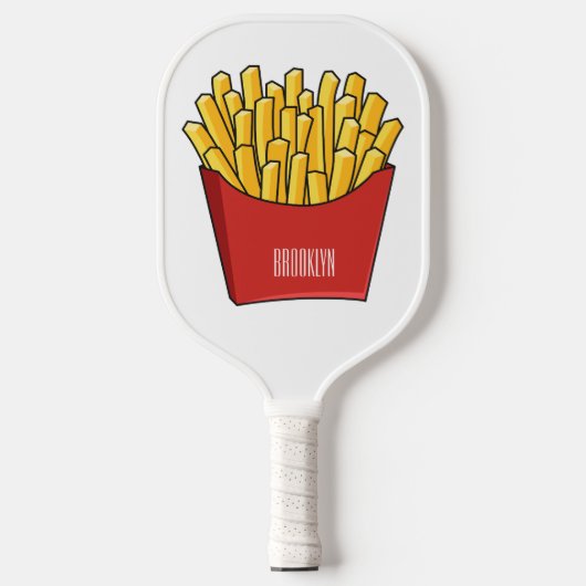Raquette De Pickleball Illustration de frites (Recto)
