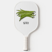 Raquette De Pickleball Illustration de haricots verts (Verso)