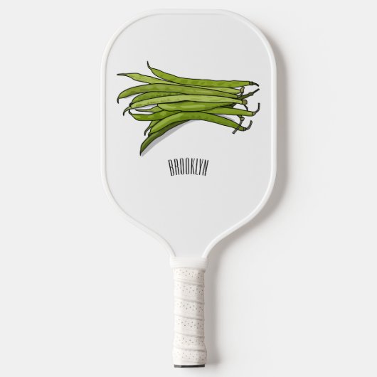 Raquette De Pickleball Illustration de haricots verts (Recto)