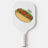 Raquette De Pickleball Illustration de Hot dog (Verso)