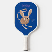 Raquette De Pickleball Illustration de jerboa aux longues oreilles (Verso)