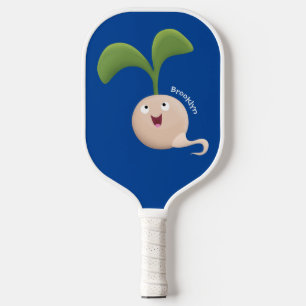 Raquette De Pickleball Illustration de la caricature de la gerbe de grain
