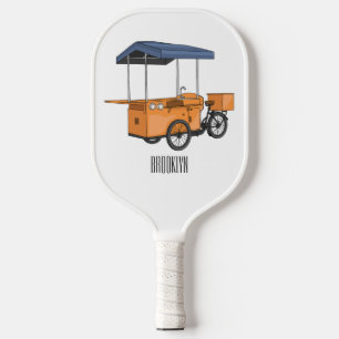 Raquette De Pickleball Illustration de la carotte de vélo