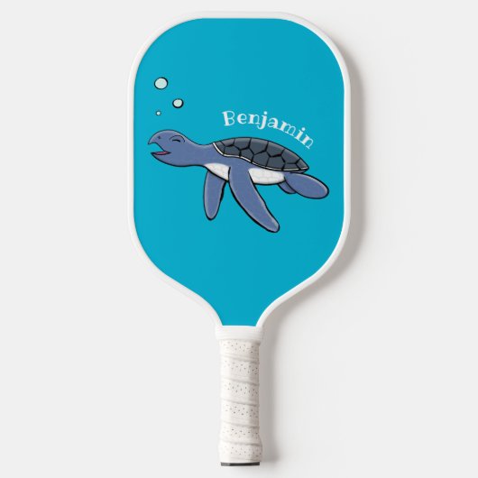 Raquette De Pickleball Illustration de la petite tortue de mer (Recto)
