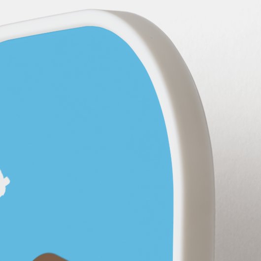 Raquette De Pickleball Illustration de l'effervescence de lions heureux (Détail gauche)