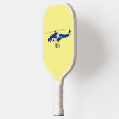 Raquette De Pickleball Illustration de l'hélicoptère de police (Gauche)