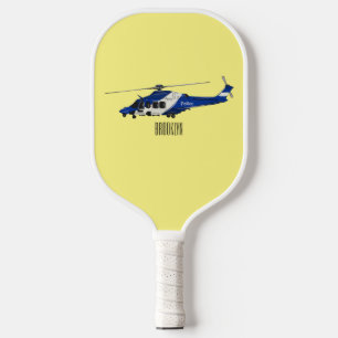 Raquette De Pickleball Illustration de l'hélicoptère de police