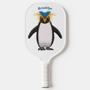 Raquette De Pickleball Illustration de mignon macaroni pingouin