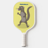 Raquette De Pickleball Illustration de mignonne mangouste (Verso)