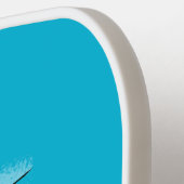 Raquette De Pickleball Illustration de mignons baleines et voiliers (Détail gauche)