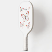 Raquette De Pickleball Illustration de papillon en verre (Gauche)
