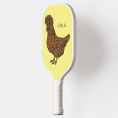 Raquette De Pickleball Illustration de poulet à la polis chamois (Gauche)