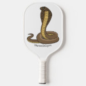 Raquette De Pickleball Illustration de serpent à cobra Brown (Verso)