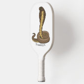 Raquette De Pickleball Illustration de serpent à cobra Brown (Gauche)