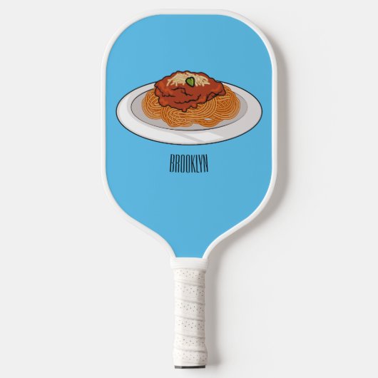 Raquette De Pickleball Illustration de Spaghetti (Recto)