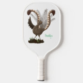 Raquette De Pickleball Illustration de superbe et superbe lyrebird (Verso)