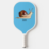 Raquette De Pickleball Illustration d'escargot (Verso)