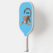 Raquette De Pickleball Illustration d'ocelot mignon (Gauche)