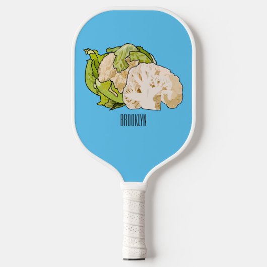 Raquette De Pickleball Illustration du chou-fleur (Recto)