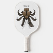 Raquette De Pickleball Illustration du crabe de coco (Verso)