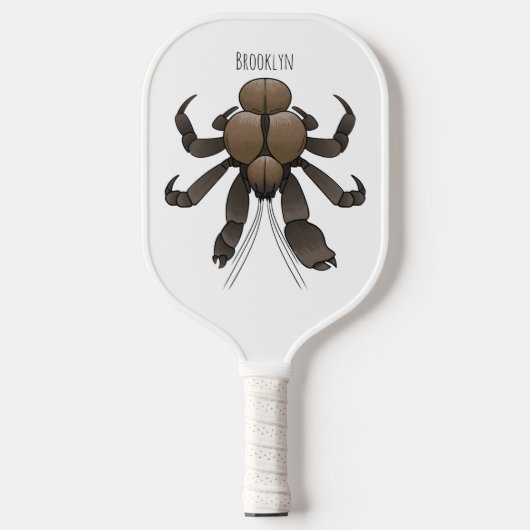 Raquette De Pickleball Illustration du crabe de coco (Recto)